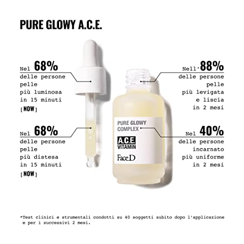 FaceD Pure Glowy Siero Complesso Vitamine ACE - Siero illuminante - 30 ml - 3