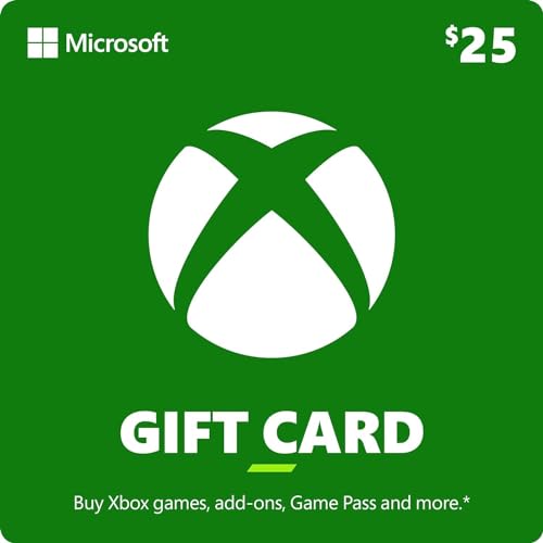 Microsoft Xbox Gift Card | $25 | Digital Voucher | Xbox One,...