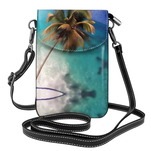 Sac à rabat îles des Caraïbes portefeuille téléphone pochette voyage microfibre PU
