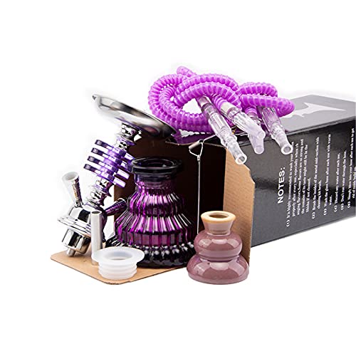 SHDT 11 Zoll Komplettes Shisha-Set Mit 2 Schläuchen Shisha-Kit Mit Shisha-Zubehör, Lila Shisha-Kit – Bild 6