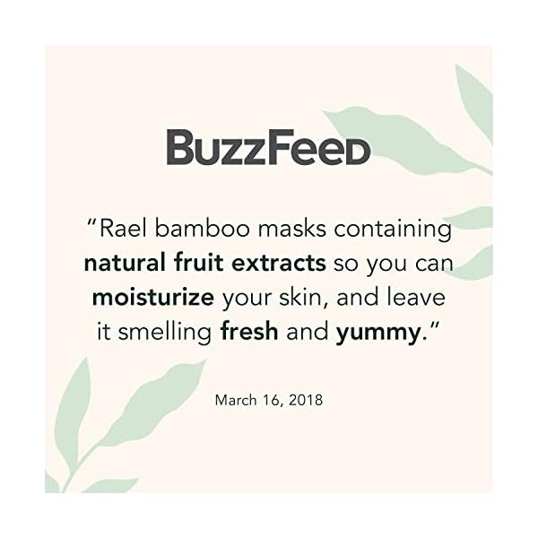 Rael Face Mask Skin Care, Vitamin C Face Masks - Bamboo Facial Sheet Mask, Korean Skincare, with Brightening Vitamin C Serum and Fruit Extracts, All Skin Types (Vitamin C, 5 Sheets)