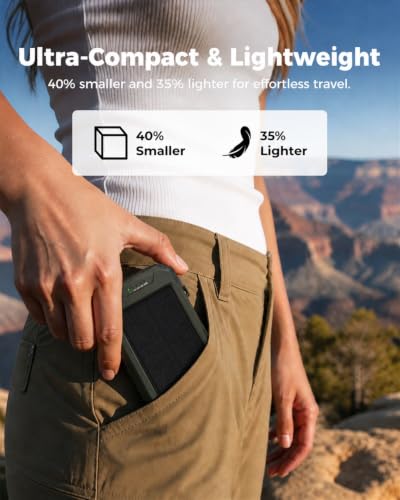 BLAVOR Solar Power Bank 10,000mAh Portable Wireless Charger for Cell Phones - Image 3