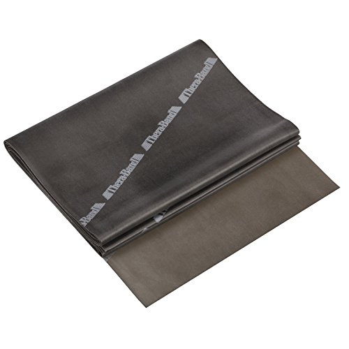 Theraband Professional Latex Resistance Bands, Individual 6 Ft Elastic Band As Exercise Equipment, Physical Therapy, Pilates, At-Home Workouts, 6 Foot, Black, Special Heavy, Advanced Level 1 #TOP1