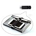 Chris-Wang 1Pcs Elastic Black Leather Wrap Around Closure Pen & Pencil Holder Cell Phone Organizing Loop Band for Traveler Notebooks, Journals, Planners and Calendar(Black)