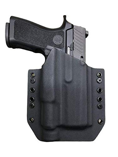 TR HolstersBlack Kydex OWB Holster Compatible with Sig Sauer P320 Compact Olight PL-Pro