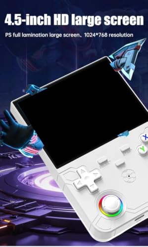 Image of R36 Ultra X Retro Handheld Game Console 4.5 Inch HD IPS Screen, RGB Joystick Lights, Dual Analog Sticks, Vibration, Portable Gaming Console