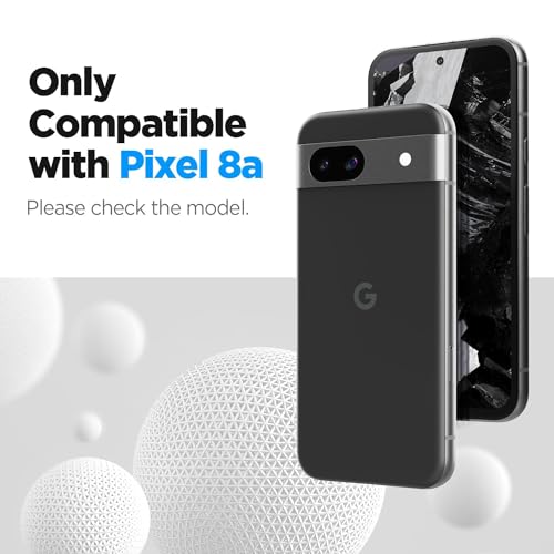 Image of Tempered Glass Screen Protector Compatible for Google Pixel 8a with Edge to Edge Coverage and Easy Installation Kit, Pack of 1, Black