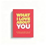 WADUBI Libro amo de ti: diario de recuerdos para completar con 30 consignas, libro de recuerdos romántico para él y para ella, regalo de recuerdo para San Valentín.