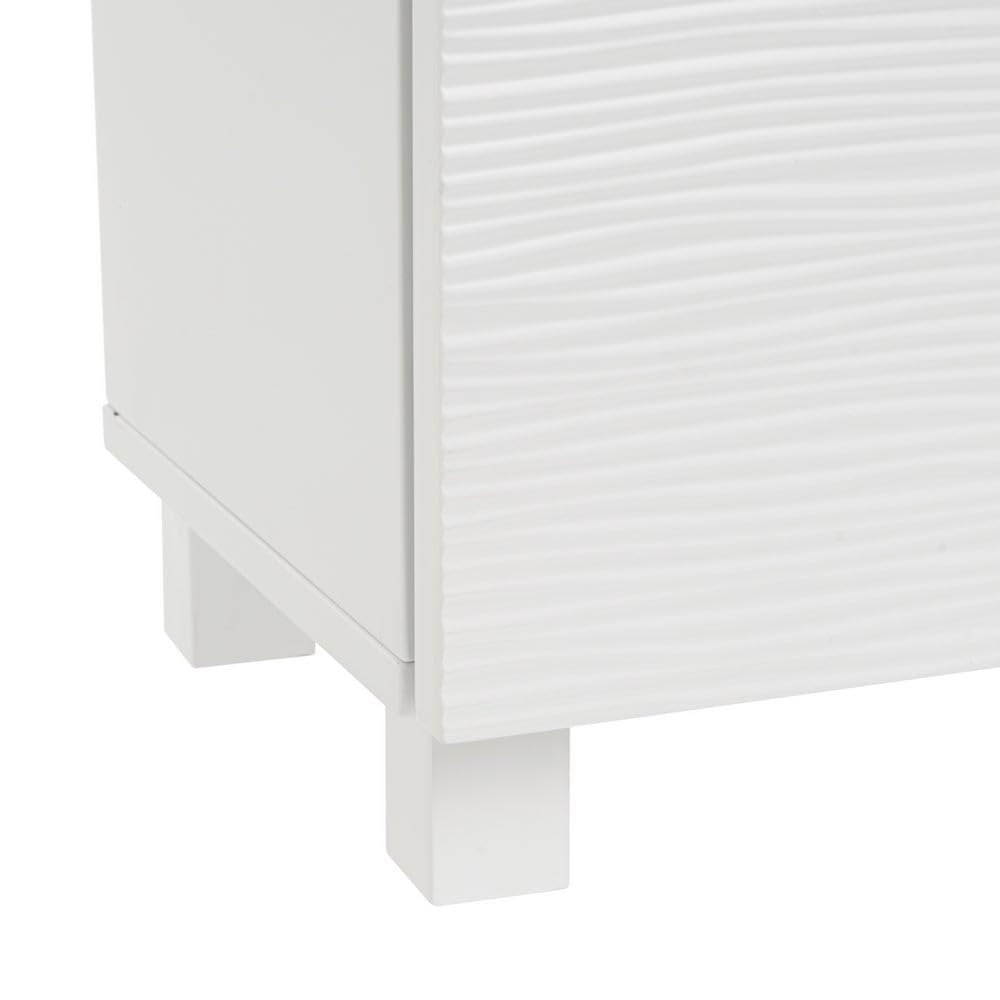 LOLAhome Mueble para Lavabo suspendido Blanco con Textura de 60 cm