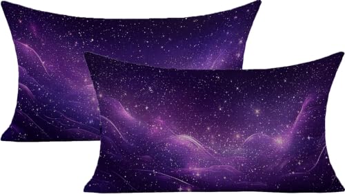 Housse coussin imperméable 50x90 violet Lpfieonn avec fermeture invisible