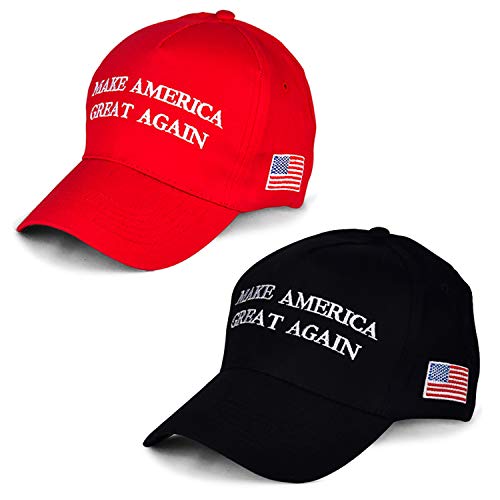 Make America Great Again Hat [2 Packs], Keep America Great Hat, Donald Trump 2020 USA MAGA Cap Adjustable Baseball Hat