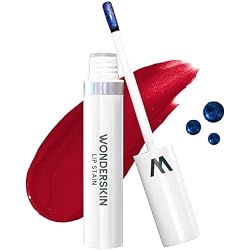 Wonderskin Lip Stain – Long Lasting, Waterproof, Lip Tint Peel Off Masque | Transfer-proof burgundy red lip tint with comfortable all-day wear for natural-looking lips from day to night.