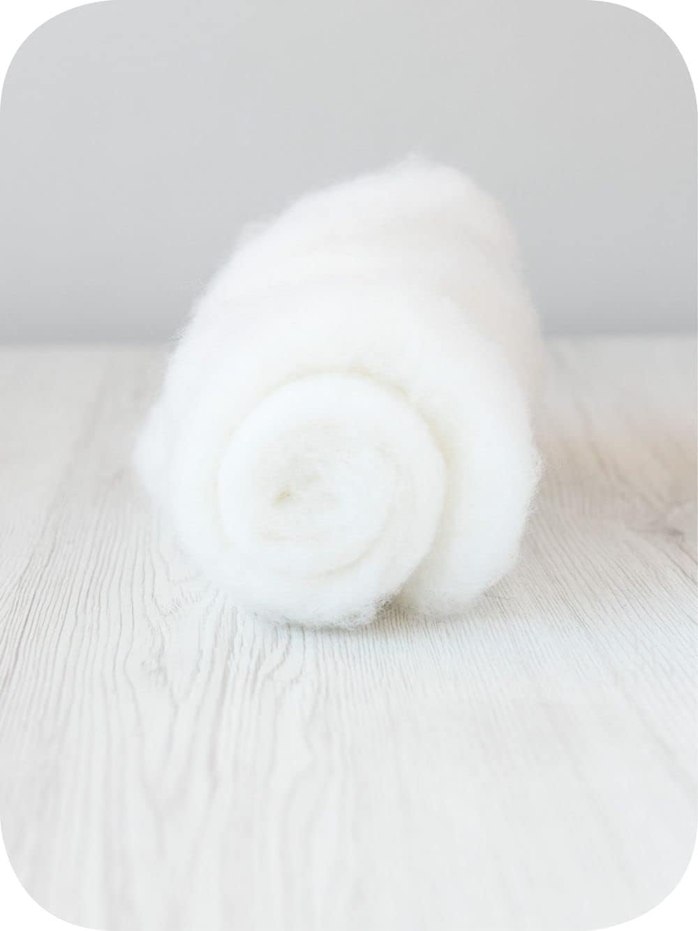 Carded Wool for Needle Felting Maori, Carded Batt with Coarse Short