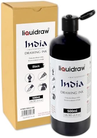 Liquidraw Black Drawing India Ink - 16.91 fl oz image 4