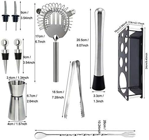 Set de Coctelera de Acero Inoxidable 750ml con Soporte (11 Piezas) miniatura 2