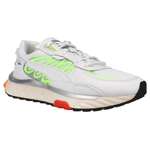 PUMA Mens Wild Rider Tecno Lace Up Sneakers Shoes Casual - Green, White - Size 11 M2