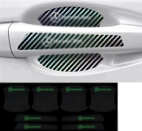 Amazon Co Jp Mutoo 汎用benz 車用 ラジウム放射 ドアハンドルプロテクター 保護フィルム 反射ステッカー 傷防止 プロテクション カバー アクセサリー 外装 8ピース 車 バイク
