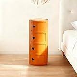 ✅【Grande Capacité de Rangement】Cette table de chevet ronde propose un espace de stockage généreux pour les essentiels. Rangez livres, vêtements et réveils en toute organisation. La porte coulissante permet d'accéder au contenu sans ouverture totale.