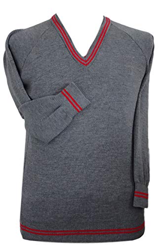 Pull homme gris en maille confortable de 107 cm pour un style casual quotidien