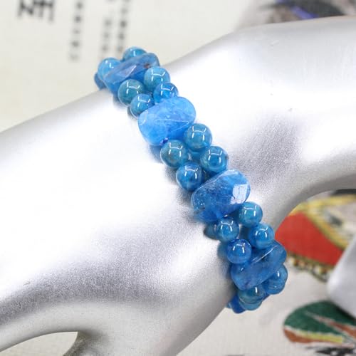 Keleny Natural Gemstones Oval Faceted Beads Handmade Healing Charm Reiki Stretch Bracelets for Women 7 Inch2