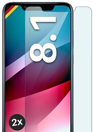 moex ShockProtect für Nokia 8.1 Panzer Schutz Glas 9H Festigkeit, Schutzfolie gehärtetes Schutzglas, 9H Bildschirmschutz Folie Ultra-klar, kompatibel mit jeder Hülle, 2 Stück