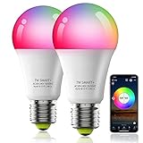 Zombber Smart Light Bulbs, Music Sync RGB Color Changing Light Bulb A19 7W 60W Equivalent,...