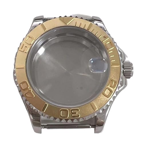 [X] 40MM rvP[X Z~bN Nx[P[X Fit For NH35A NH36A 4R36 7S rv@B[ugANZT[ɓK(Gold Bezel)