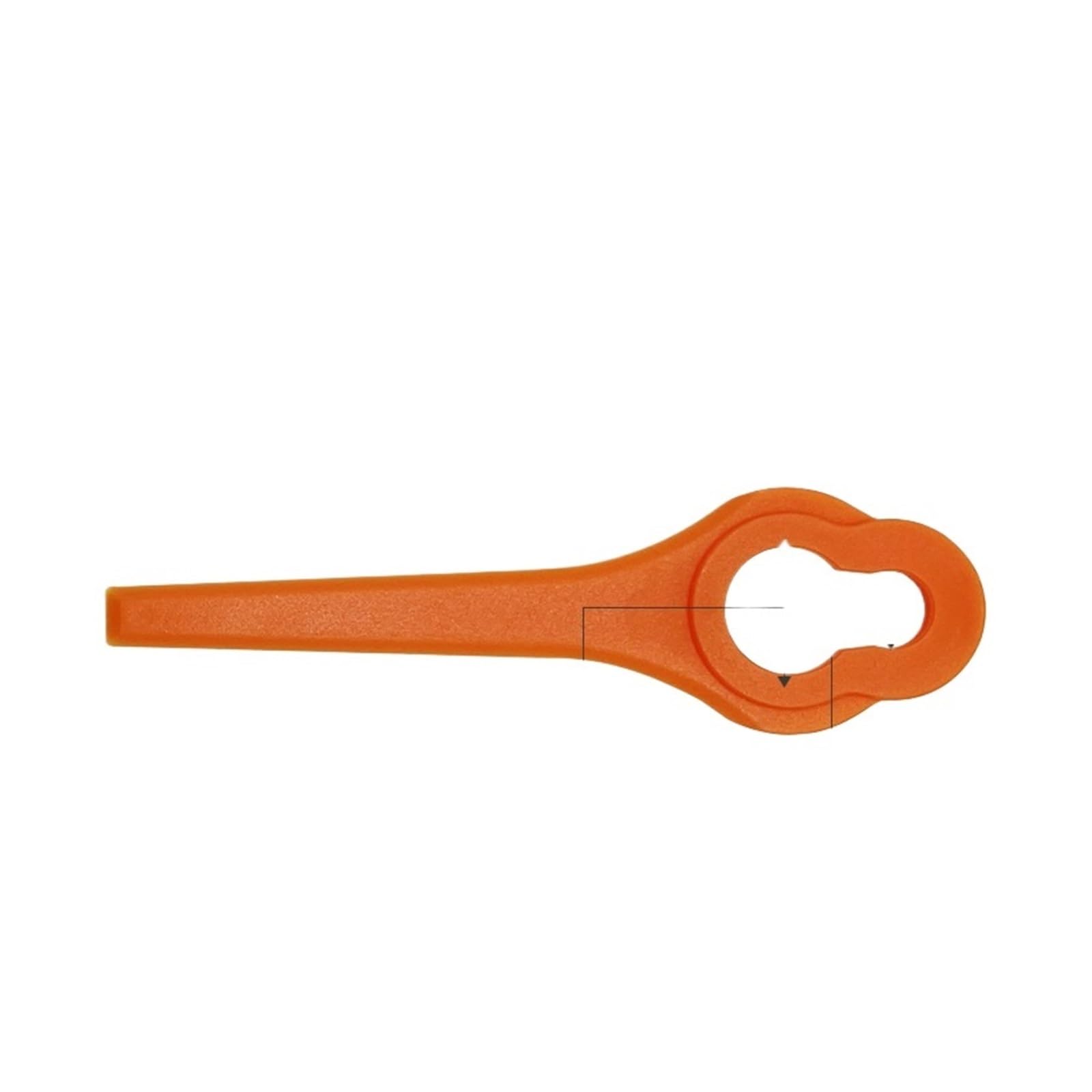 (30/100 pezzi) L95 Lama in plastica for tosaerba extra large Trimmer universale Lama in plastica di ricambio Tagliaerba Accessorio for attrezzo da giardino resistente all'usura(100pcs,L95 Orange)