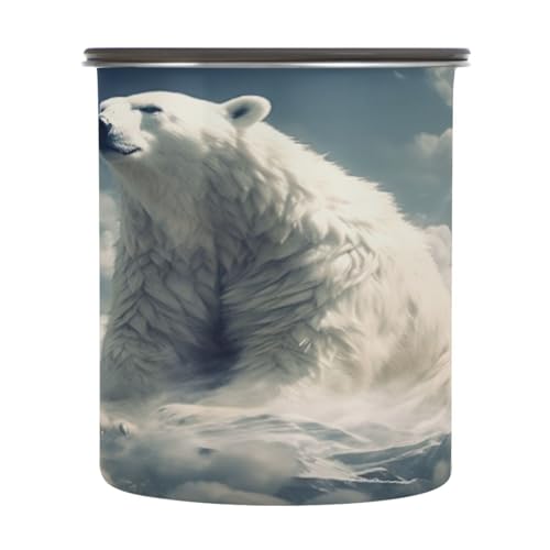 Envase Hermético de Acero Inoxidable para Café 900 ml