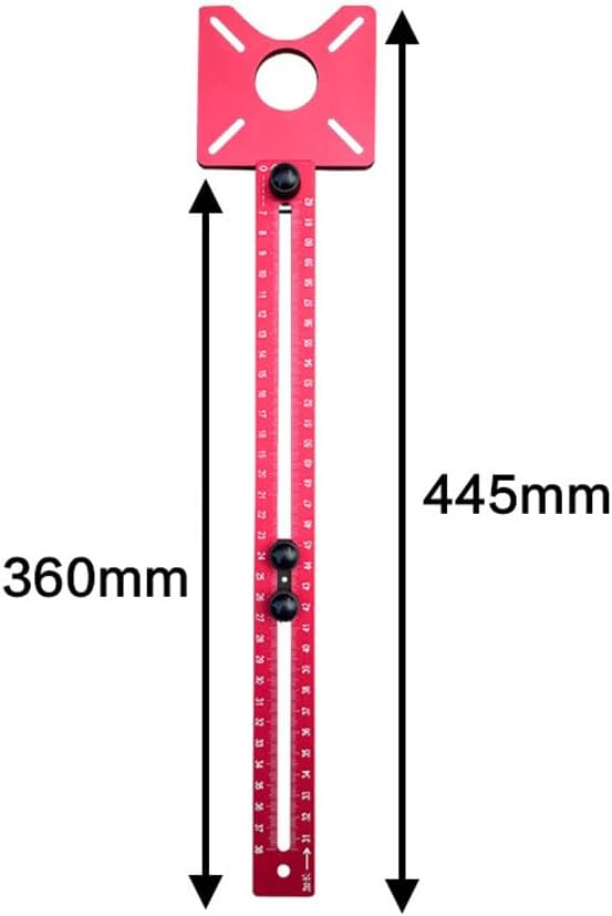 Irfora 400mm Aluminum Alloy Milling s Bracket with Base Detachable Woodworking Router Circle Jig Hole Opener for Trimming Hine Carpentry Circle Cutting Positioning Board s