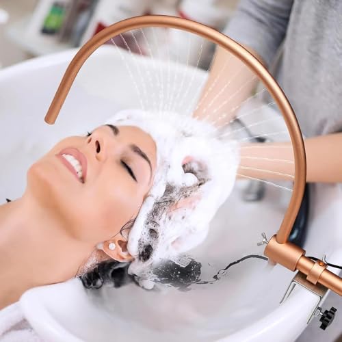 24v Head Spa Equipment (180° Adjustable), Shampoo Bed Accessories + Even Water Discharge, Water Therapy Water Outlet Frame Waterfall, Fits Most Shampoo Bowl