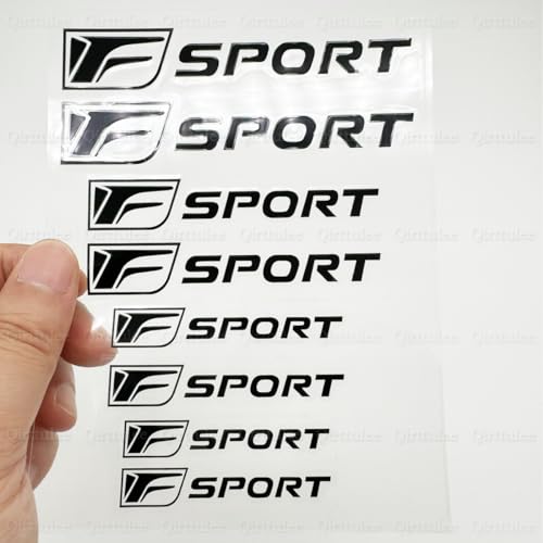 レクサス f sport キャリパーステッカー 全シリーズ対応 レーキキャリパーカバー 防水ステッカー ブレーキキャリパー 耐高温 ステッカー カッコいい (ブラック)