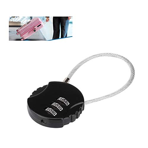 Cadeado de combinação de 3 dígitos cadeado de combinação de liga de zinco pequeno cadeado de seguran