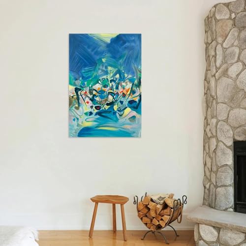 Impression sur toile abstrait DEEBOW tableau moderne 30x45cm sans cadre - 3