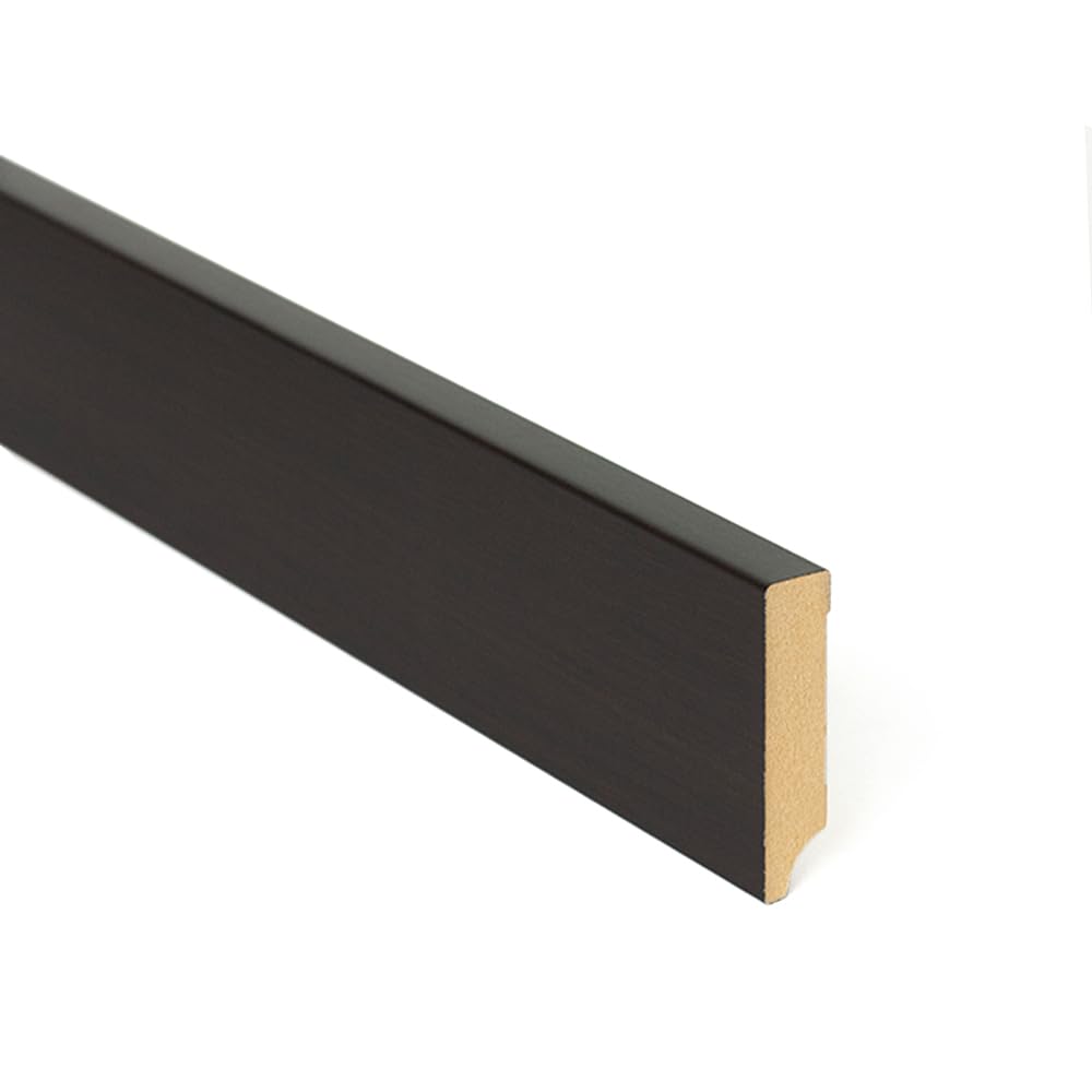 Bildershop-24 Bildershop 24 - Set di 9 battiscopa per pannelli da parete "Dekowa" in rovere marrone scuro, 230 x 8 x 1,8 cm