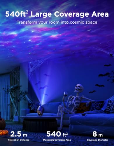 Image of Govee Star Projector Lights, 7-Zone Nebula Effect, Compatible with Matter