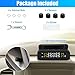 X AUTOHAUX Tire Pressure Monitoring System TPMS Wireless Solar Charger Monitor on Windowshield 5 Alarm Modes with 4 External Sensors LCD Display Angle Adjustable Monitor for Car RV SUV