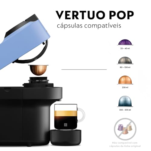 Cafeteira Espresso Nespresso Vertuo Pop Azul Pacífico 110V - Imagem 10