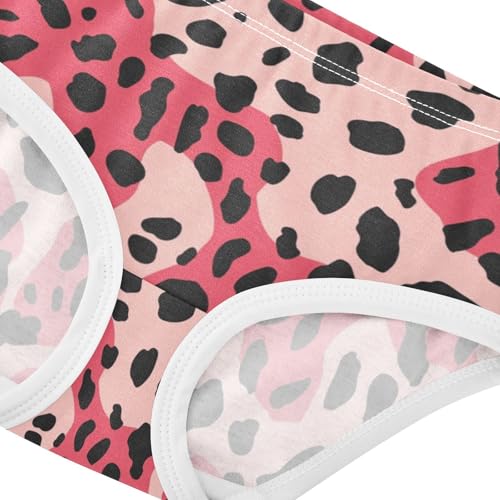 ZZKKO Red Black Spotted Print Girls Underwear Toddler Panties for Girls Comfort Brief Size 2T-8Y3