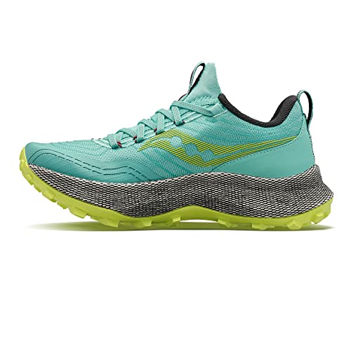 Saucony Womens Endorphin Trail Fitness Hiking Running Shoes Blue 8 Medium (B,M) #TOP23