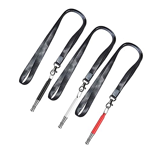 BESPORTBLE Dog Whistle Training Supplies 3 Pack Pet Whistle Lanyard Sound Release for Quick Dog Training Easy to Carry