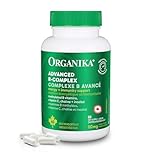 Organika Canadian-Made Advanced B-Complex 110mg- Energy and Immunity Support, Methylated B-Vitamins for Enhanced Absorption- 60vcaps