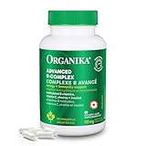 Organika Canadian-Made Advanced B-Complex 110mg- Energy and Immunity Support, Methylated B-Vitamins for Enhanced Absorption- 60vcaps