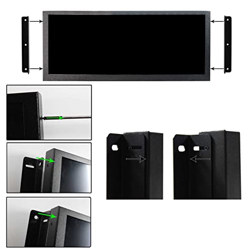 Image of VSDISPLAY 12.3'' 1920x720 Stretched Bar LCD Monitor with USB VGA Video Port | VS123ZJ01A,Dual Speakers,As Extra Secondary Display