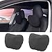 BASENOR Tesla Model Y Model 3 Model S Nackenkissen LR/Plaid Nackenstützkissen Kopfstütze Zubehör für Fahrer und Beifahrer Reisen/Schlafen 2 PCS(Schwarz)