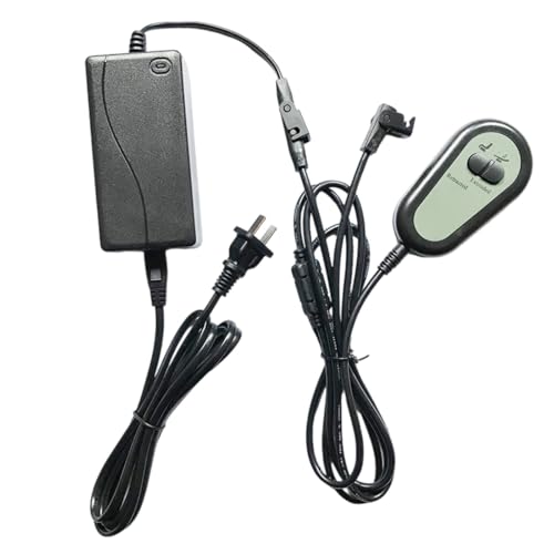 jiingekk Interruptores de control reclinable de fácil transporte, 2 posiciones ajustables, 12 32 V, controlador de sofá motorizado, fácil instalación para hogares, silla elevadora, reemplazo de