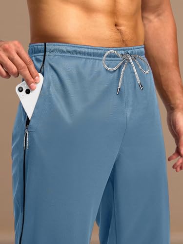 Image of Pinkmint Men's Spandex Track Pant ll Stylish Regular Fit Track with Side Zip Pocket ll Gym Wear ll Yoga ll Sports (Pack of 1 | Available in Plus Size)