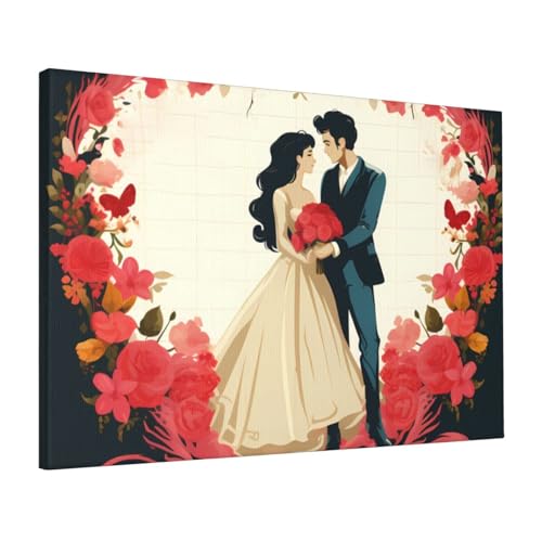 Impression sur toile Just married LPSRTWE pour immortaliser le plus beau jour de votre vie