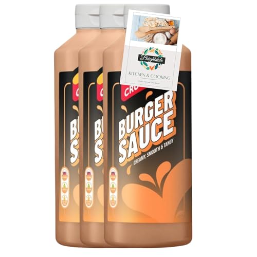 Condiment Bundle with Crucials Burger Sauce 3 Pack 500ml + Brightdale Kitchen Booklet