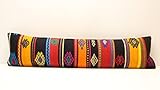Kilimwarehouse King Size Kilim Pillow Cover 12x47 inch Handmade Lumbar Oriental Kilim Pillow Bedding Oblong Cushion Cover Huge Twin Extra Long Pillow